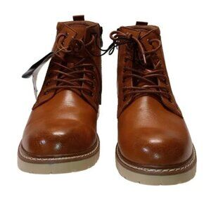 Mens Cognac Leather Chukka‎ Boot Size 9 NWT- by Steve Madden